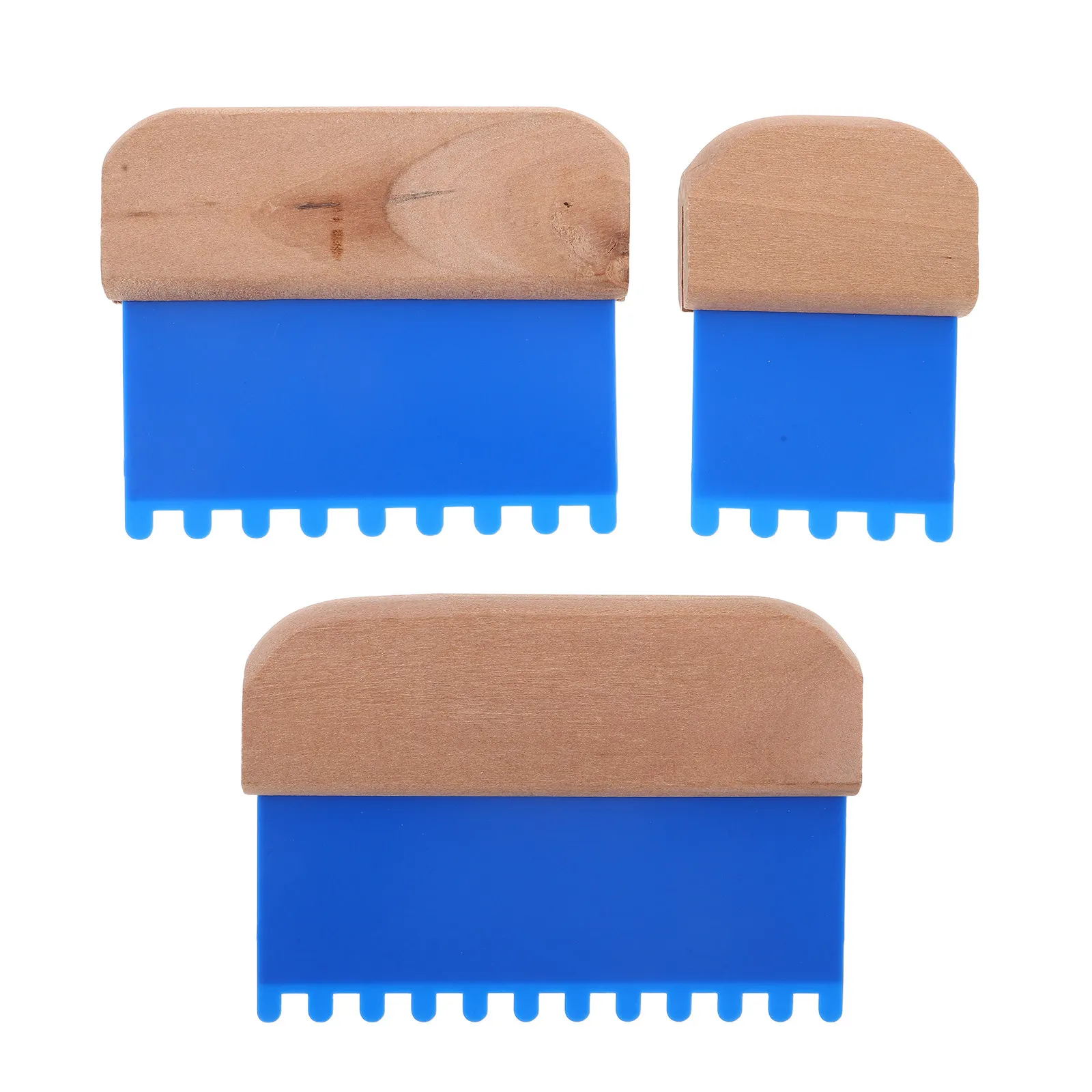 

3 Pcs 2/4/5 In Art Paint Tooth Comb Dry Brush Palette Textured Oil Brushes For Painting Drywall Fine Linen Effect Tool