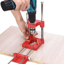 Drill Press Guide Wood Locator Drilling Template Bit Holder Powder Stand Punch Tabletop Attachment Accessories Carpentry Holes