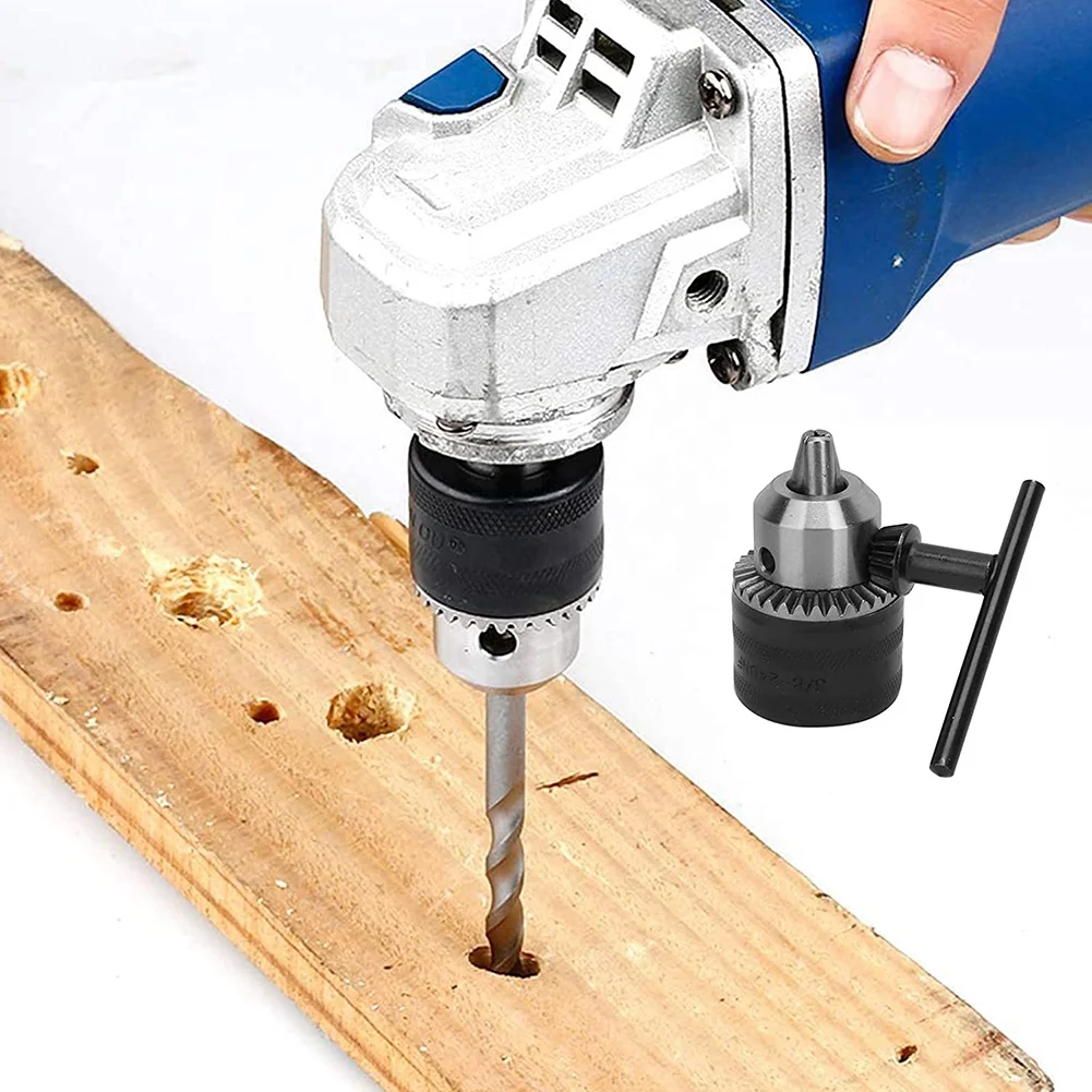 AB11-1.5-13Mm Drill Chuck 1/2-20 UNF With SDS Plus Adapter And Collet Key Drill Chuck For Drilling Electric Drill Conversion