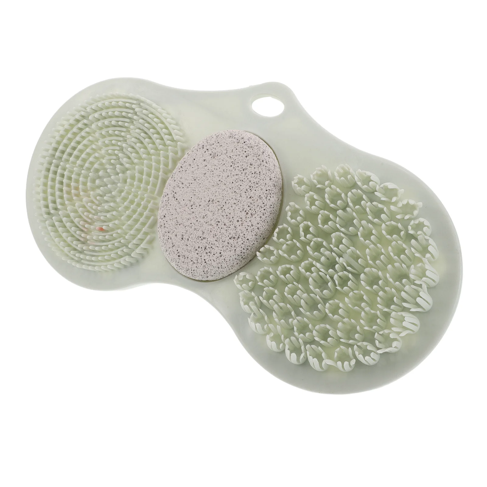 

Bathroom Foot Scrubber Mat Non Slip Suction Cups Pumice Stone For Exfoliating Shower Cleaner Spa Pad Tub Scrubbing Brush