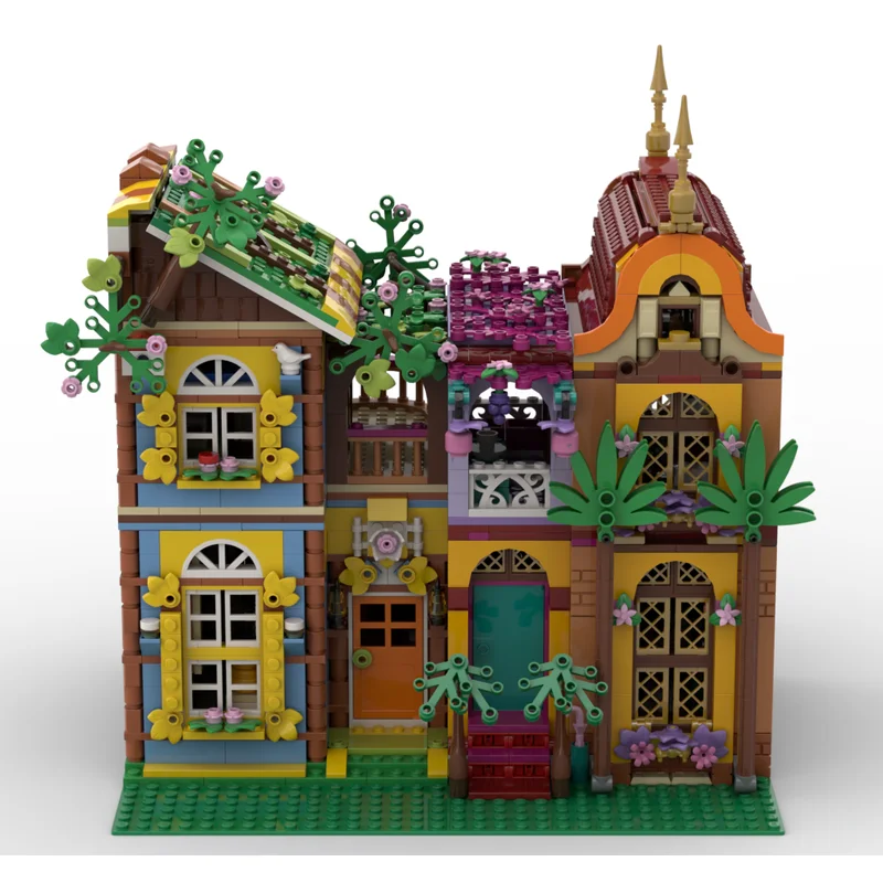 مدينة عرض الشارع نموذج Moc اللبنات مسحور منزل نموذج التكنولوجيا الطوب DIY بها بنفسك المشهد الشهير تجميع اللعب الهدايا