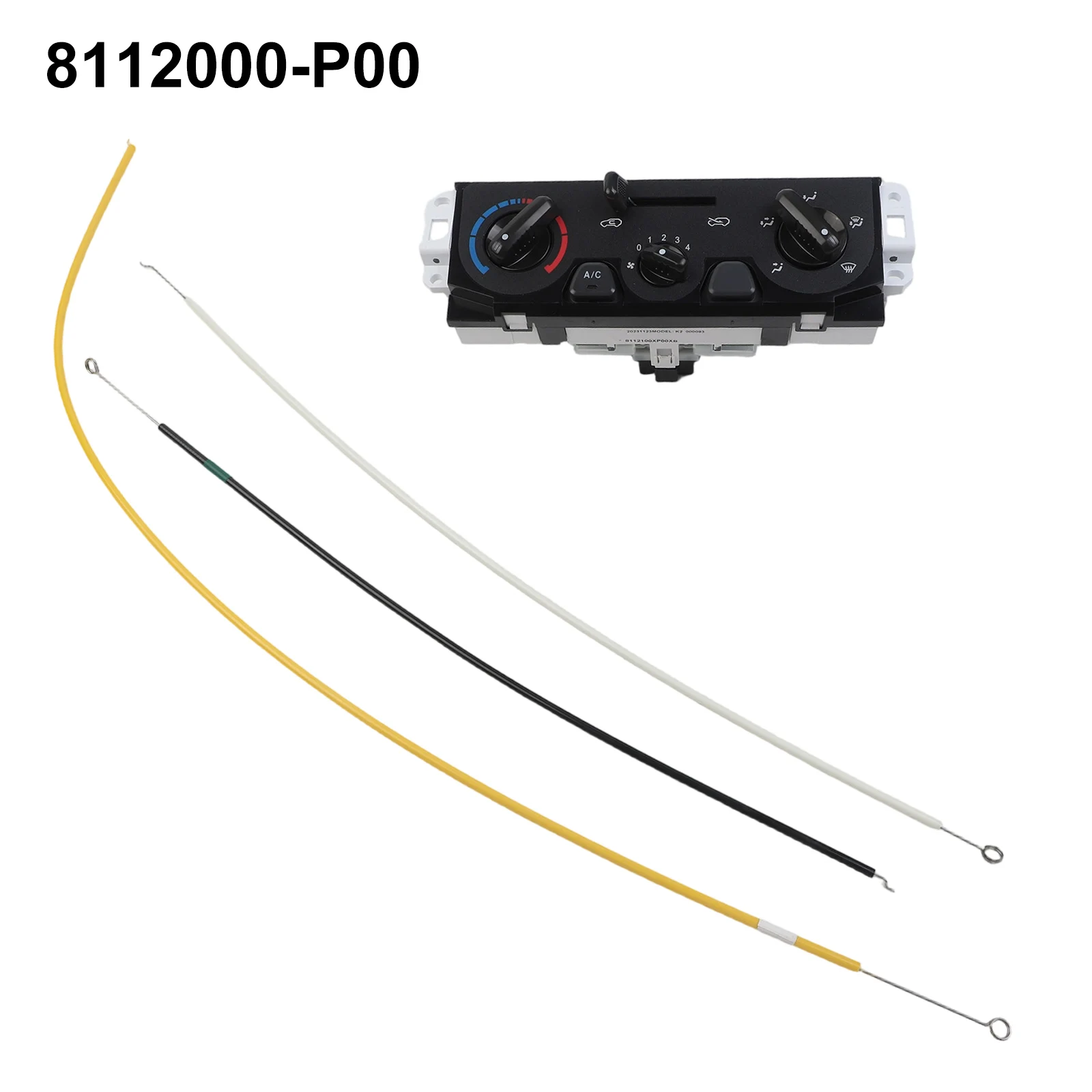

STEED OEM 8112000-P00 Black Air Conditioning Control Panel Quick Installation Wear-resistant Made Of ABS Material
