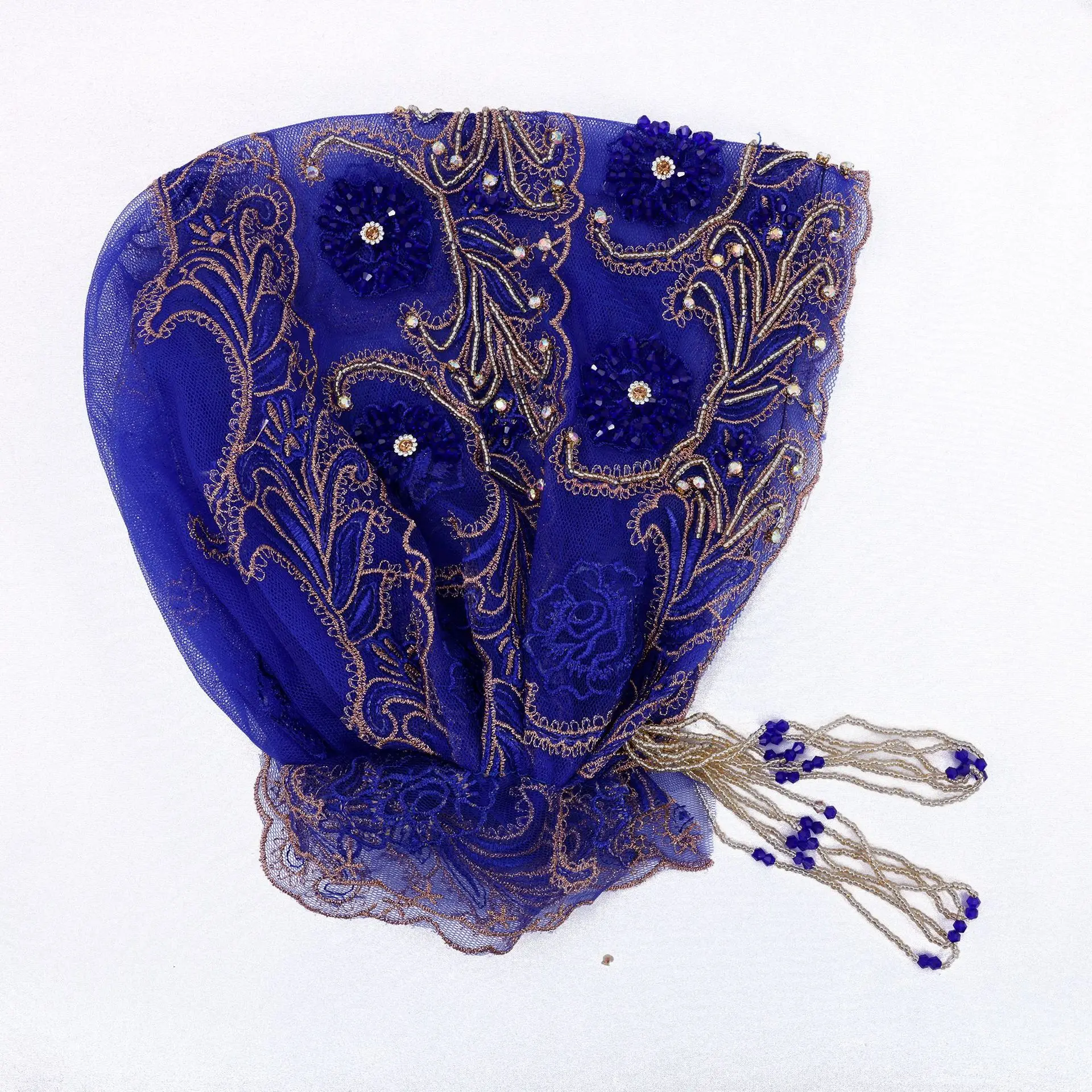 Novo boné de borla frisado bordado rendas moda bonnet turbante muçulmano interior hijab chapéu feminino lenço islâmico gorros perda de cabelo boné