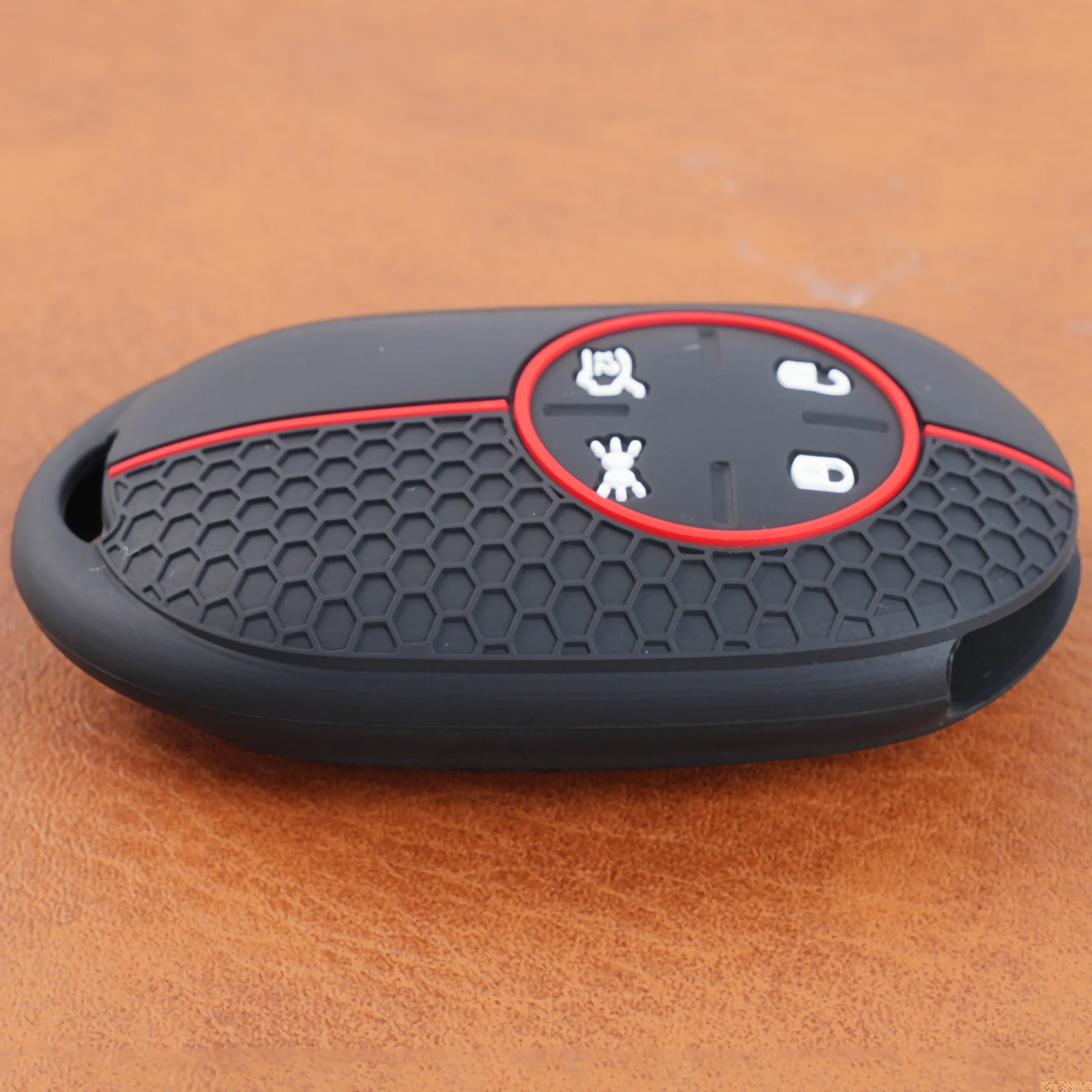 4 Button Silicone Key Ring Case Cover Shell Holder Protector For Fiat 500 500E 2020 2021 2022 Interior Styling Auto Accessories