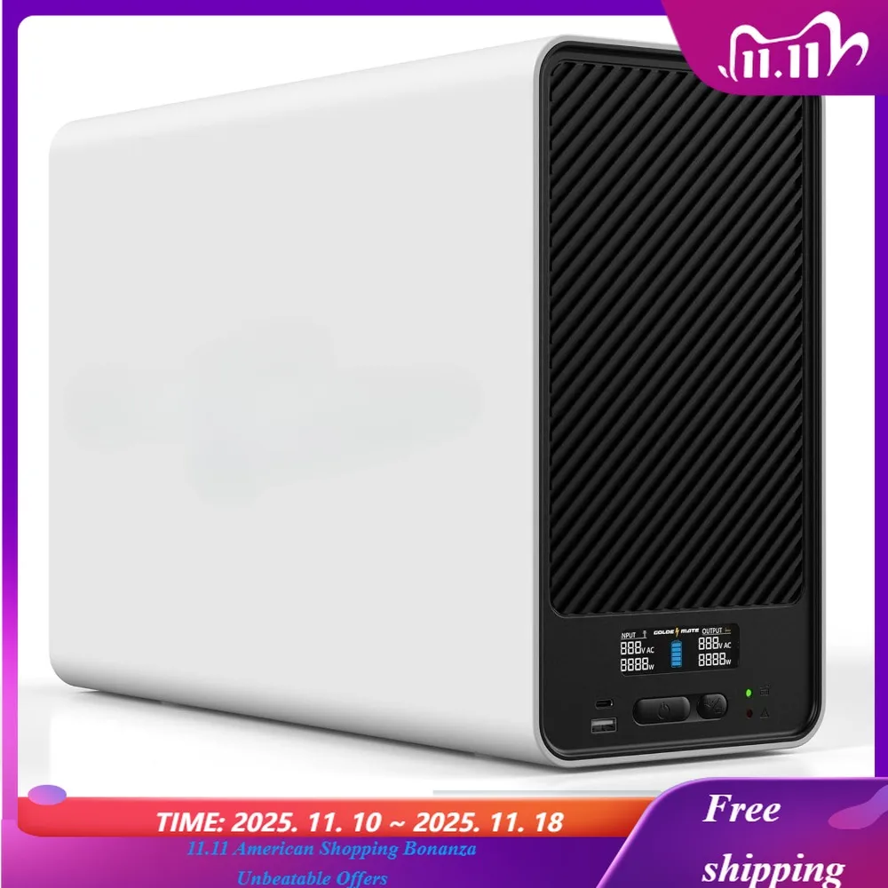 

Резервная батарея ИБП 2000 ВА/1600 Вт и сетевой фильтр, источник питания резервной батареи с батареями LiFePO4 (460 Втч)