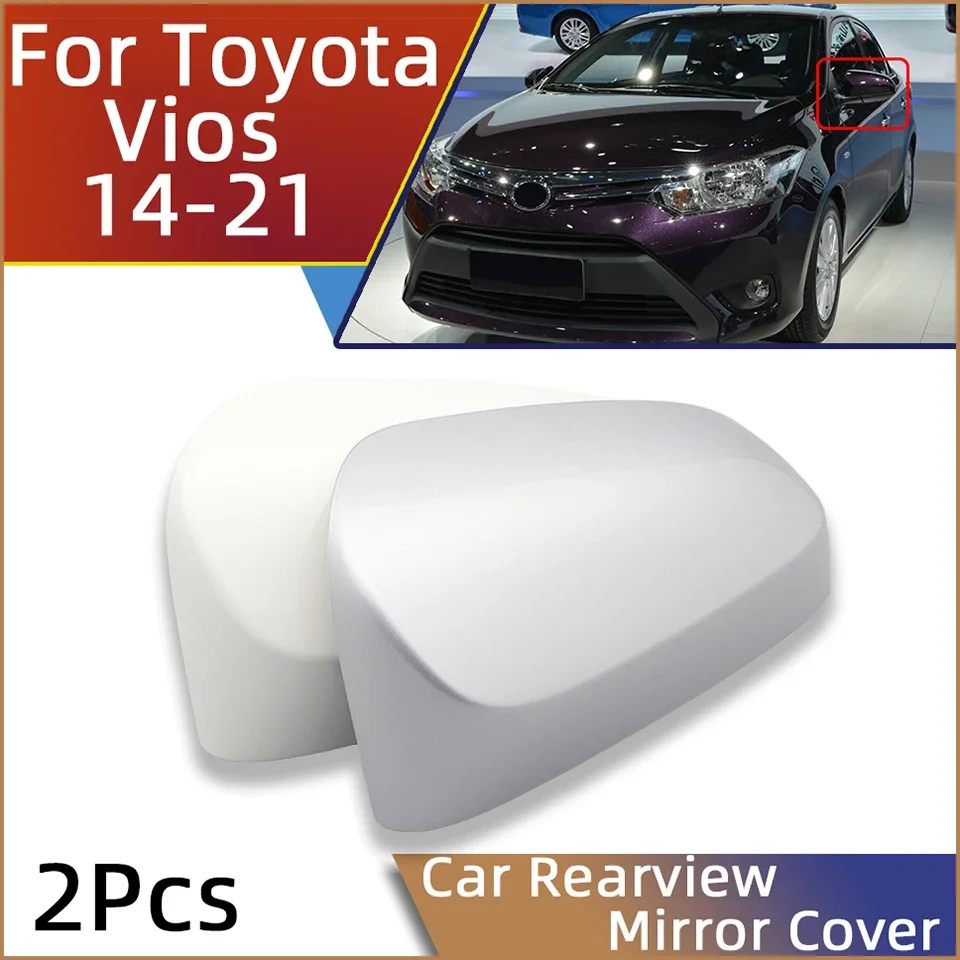

Pair Wing Side Mirror Cap Lid Rearview Mirror Cover Shell Housing For Toyota Yaris Vios 2014 2015 2016 2017 2018 2019 2020 2021