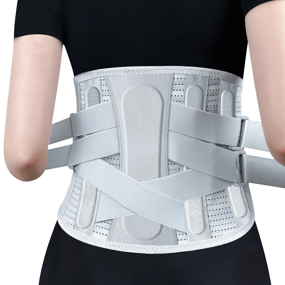 Back Brace for Lower Back with 3D Lumbar Pad, Lumbar Support Belt with Biomimetic Widened Back Support Bar, for Herniated Disc