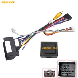 FEELDO Android Car Media Player Navi Radio CANBUS BOX Wire harness For Volkswagen Golf 5/6/Polo/Passat/Jetta/Tiguan/Touran/Skoda
