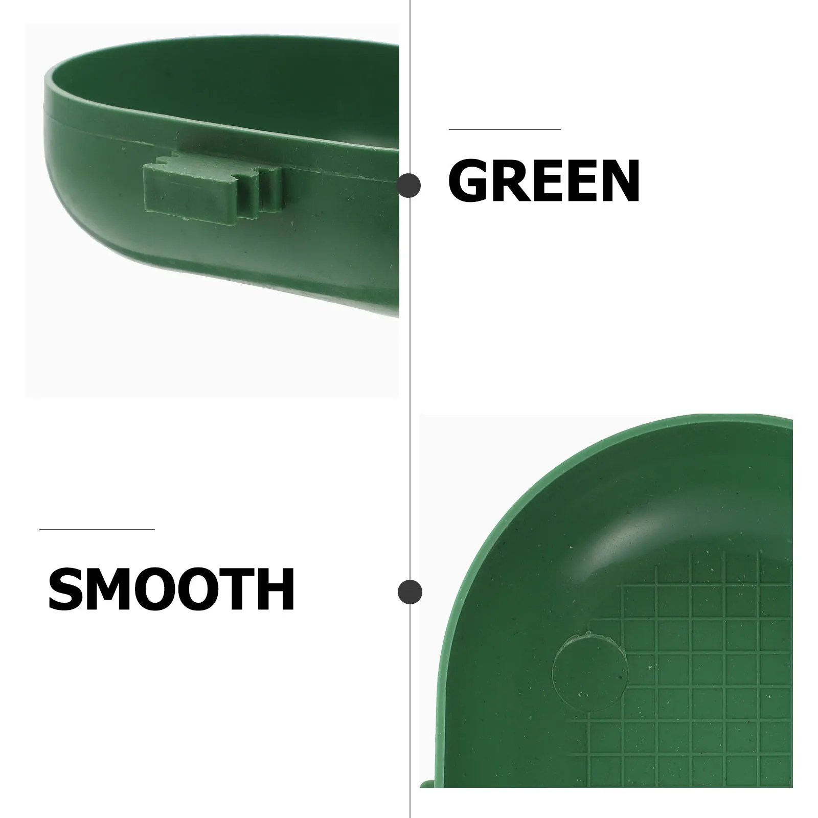

2pcs Bird Bath Tub Plastic Square Round Cage Accessories Small Bird Bathing Basin Green Environmental Protection Safe Use