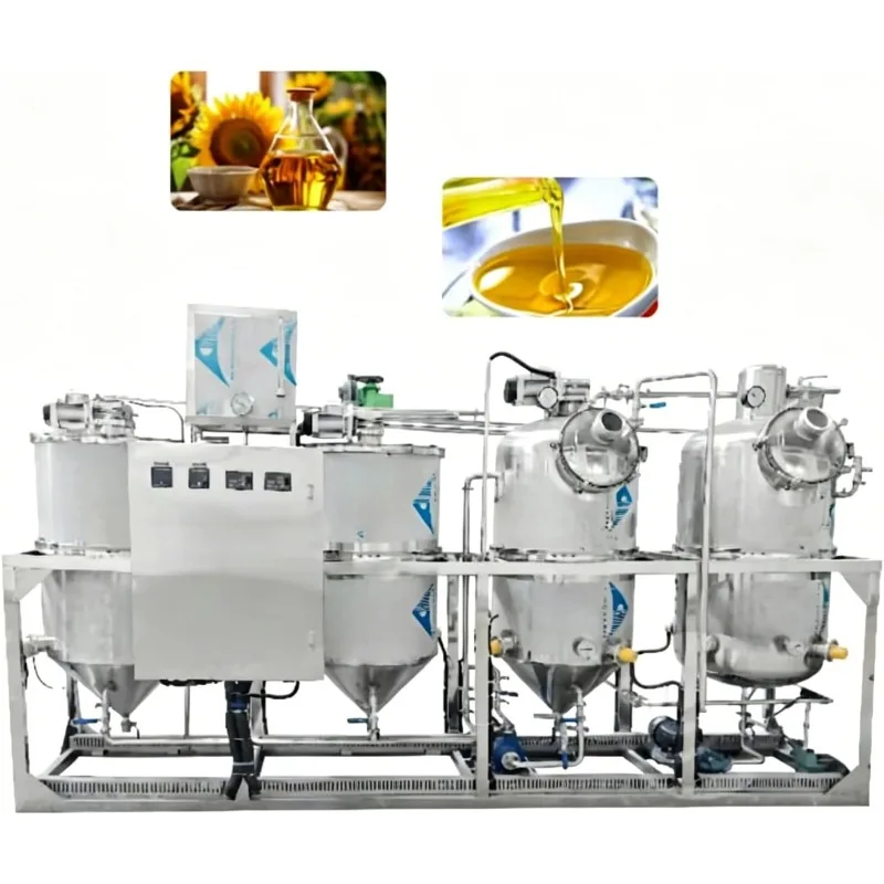Customized Commercial industrial oil refining machine, fully automatic crude oil purification and filtration equipment