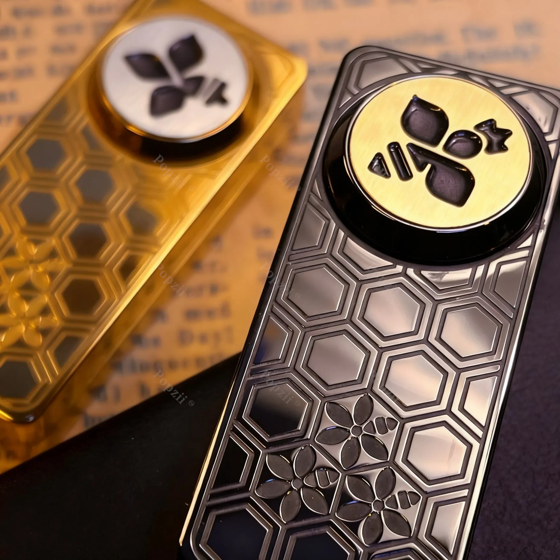 Haloo joueur reine abeille acier inoxydable EDC mécanique Push curseur Fidgeting jouet adulte sensoriel Cool Gadget anxiété jouets