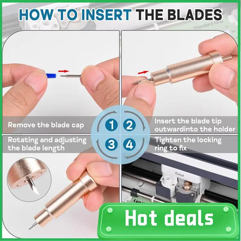 AC62-Cutting Blades - 90PCS Replacement Blades For Explore Air/Maker/Expression, 60PCS 45° Standard Blades