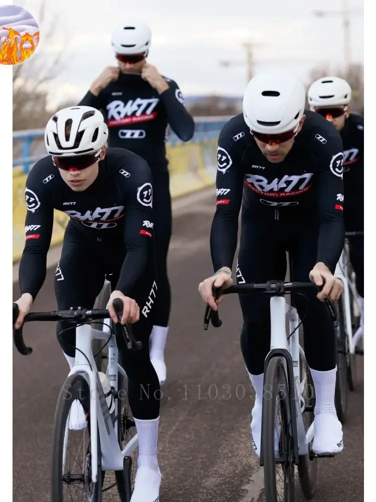 AliExpress RH77 Bike Thermal Fleece Bicycle Jersey Winter Warm Cycling Jerseys Road Race Cut Aero Jersey Men Italian Clothing Long Sleeve