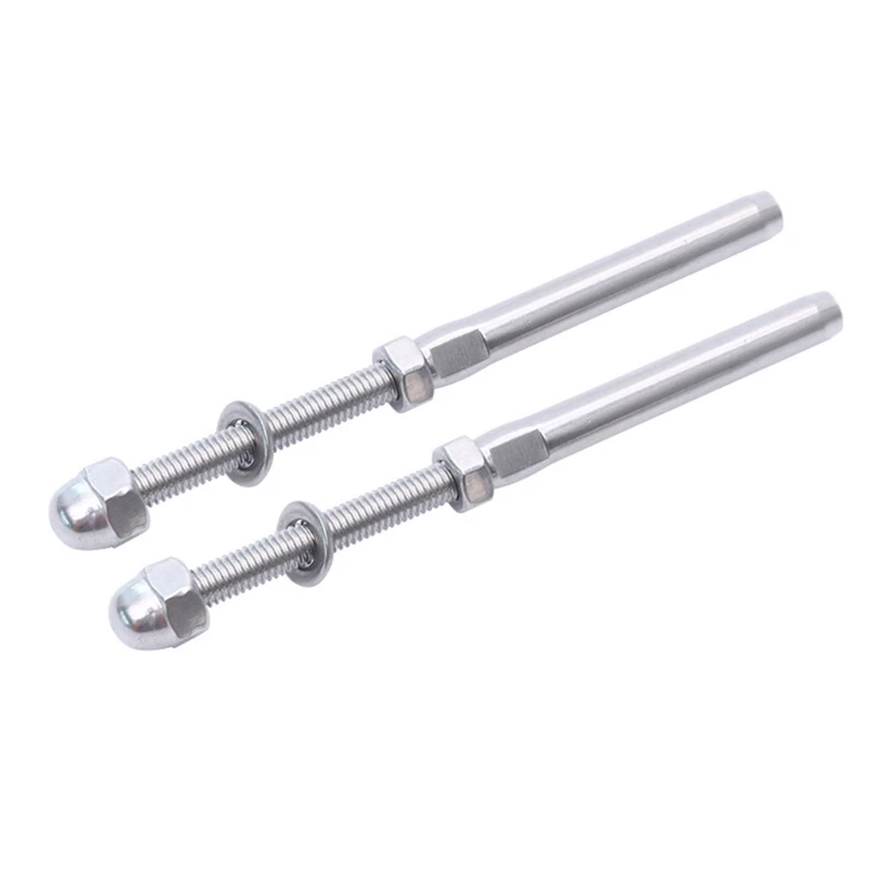 

20Pcs T316 Stainless Steel Cable Railing Kits Threaded Terminal 1/8" Hand Swage Threaded Tensioner Easy to Use