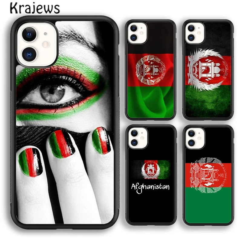 Krajews Afghan Afghanistan Flag Banner Soft Phone Case Cover For iPhone 16 15 SE2020 14 7 8 plus 11 12 13 pro max Fundas