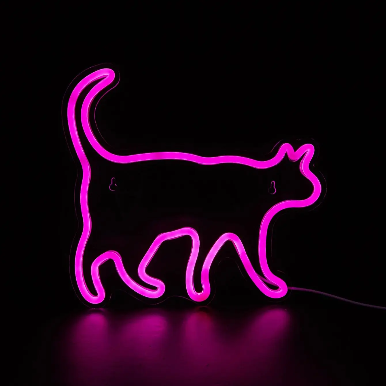 Chi-buy LED Neon Cute Cat USB Powered Neon Signs Night Light 3D Wall Art & Game Room Bedroom Party Decor Lamp Signs