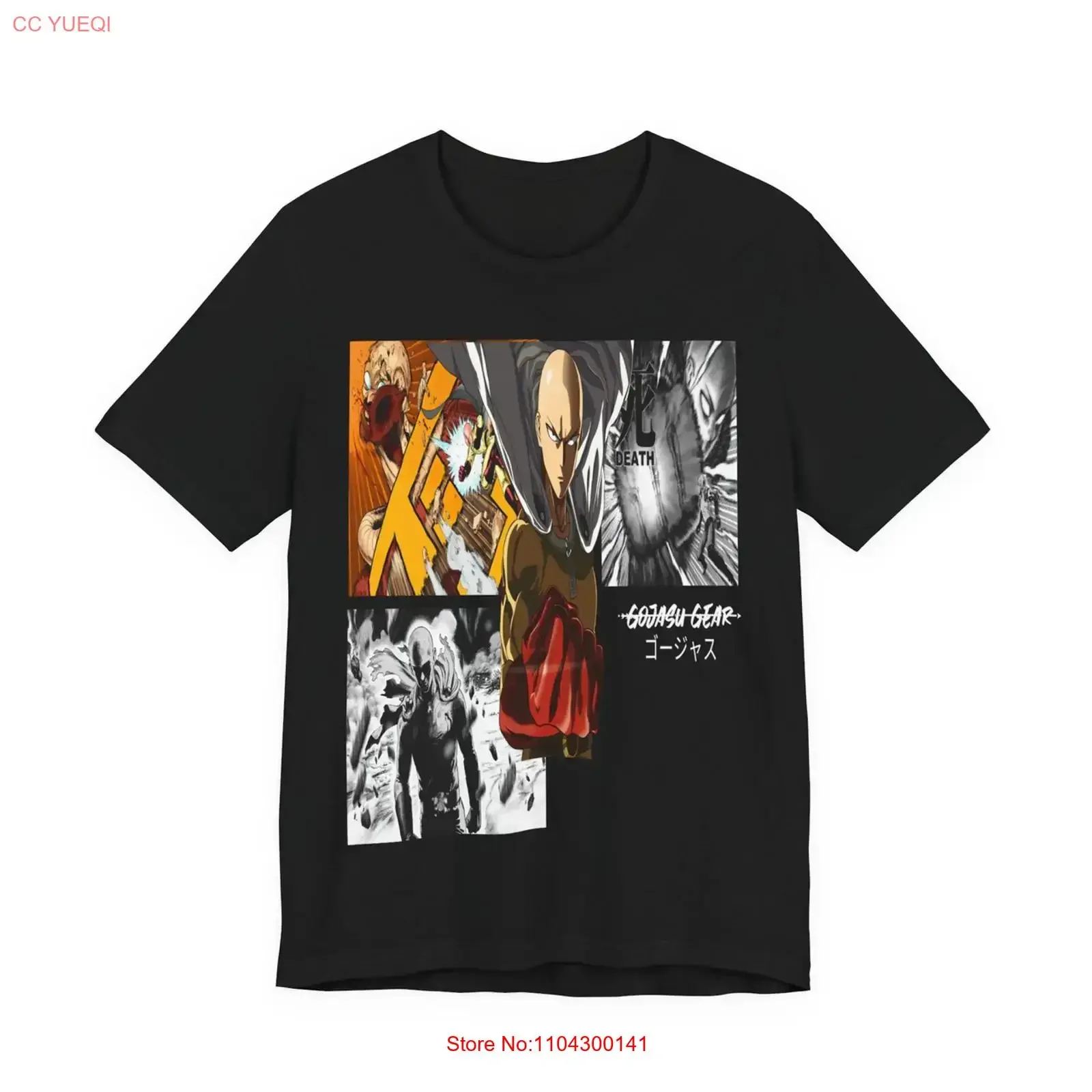 Anime One Punch Man Saitama Gojasu T Shirt Size S 5Xl BLACK vintage Washed Soft streetwear Slightly homme Top For Everyday Wear