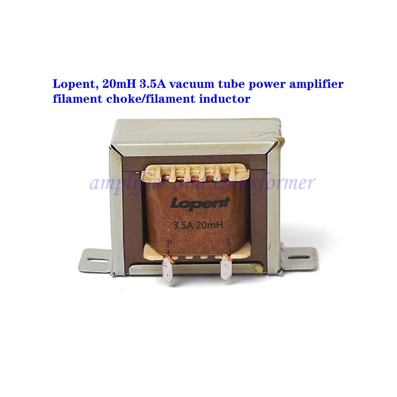 Lopent, 20mH 3.5A vacuum tube power amplifier filament, choke/filament inductor, suitable for 300B, 211, 845, 805, etc.