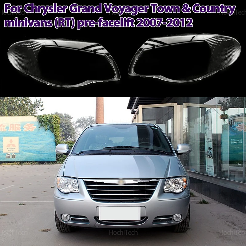 For Chrysler Grand Voyager Town & Country minivans (RT) pre-facelift 2007-2012 Housing Front Headlight Cover Lampcover Lampshade