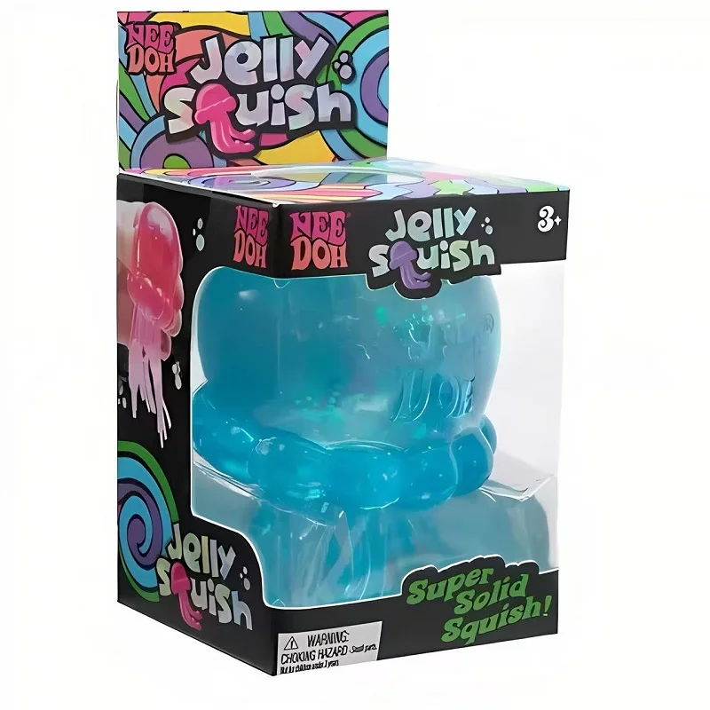 Needoh Nice Cube Sensorischer Stressabbau-Würfel, Fidget-Tool gegen Angst & für Konzentration, Schreibtisch-Sensorik-Würfel für Erwachsene & Anti-Angst-Quetschspielzeug für Kinder