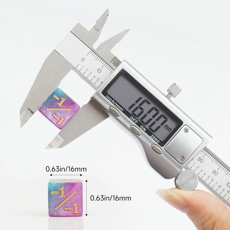 10 قطعة 16 مللي متر 6 عدادات النرد الجانبية + 1/-1 النرد لعبة أطفال العد النرد ل MTG بطاقة التجمع رمز الألعاب والنرد الولاء #2