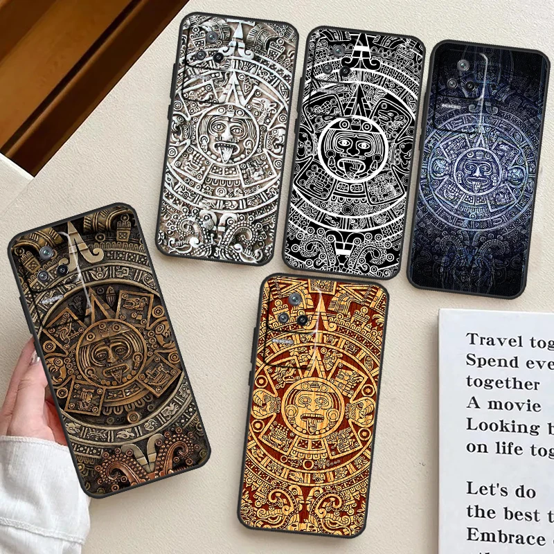 Mayan Calendar Case For POCO F5 Pro M6 X3 X5 X6 Pro F3 M5s Xiaomi Mi 13 14 Pro 13T 11T 12T 12 Lite Cover