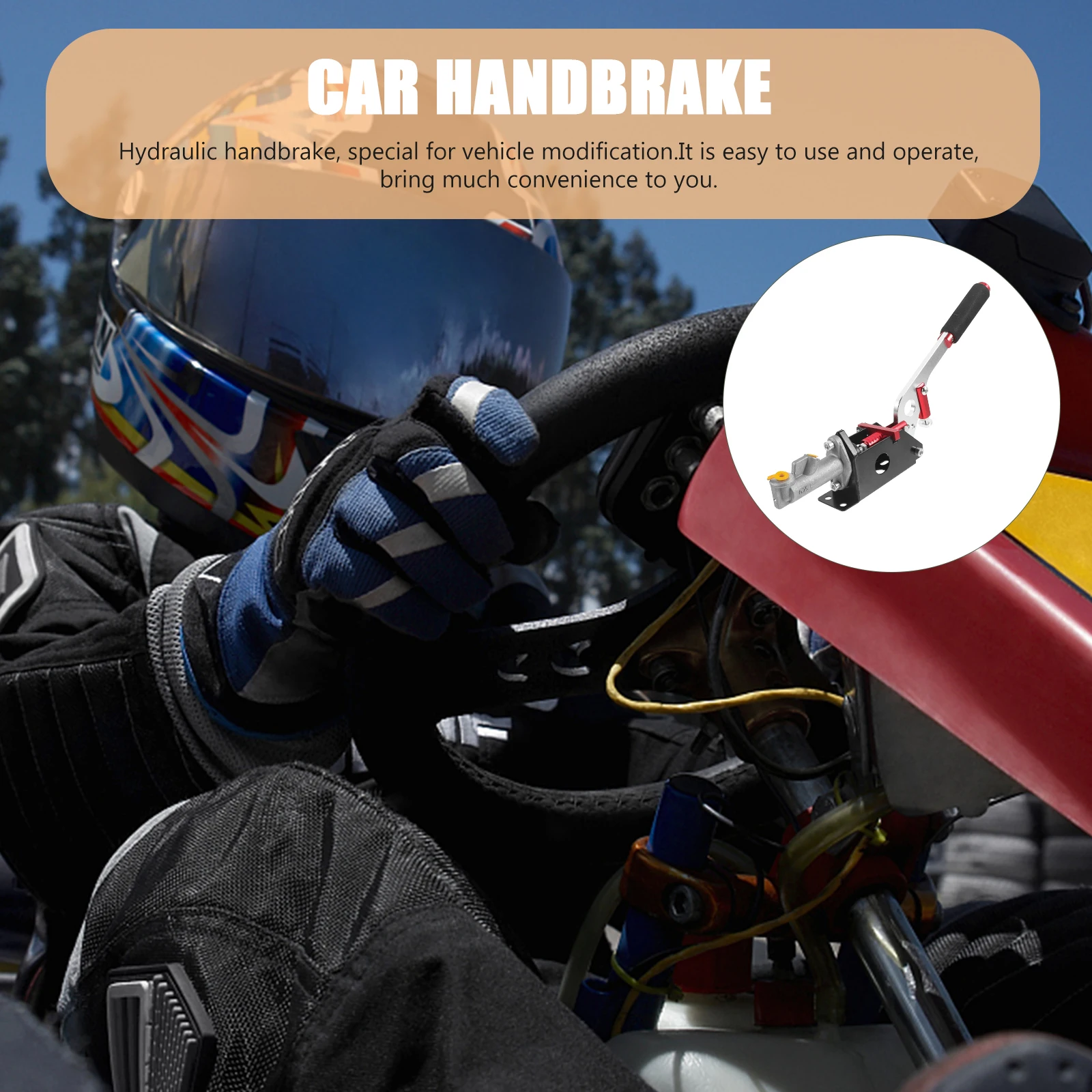 

HB001 Red Hydraulic Drift Car Modification Racing Accessories Aluminum Alloy High Strength Universal Parking Brake Car