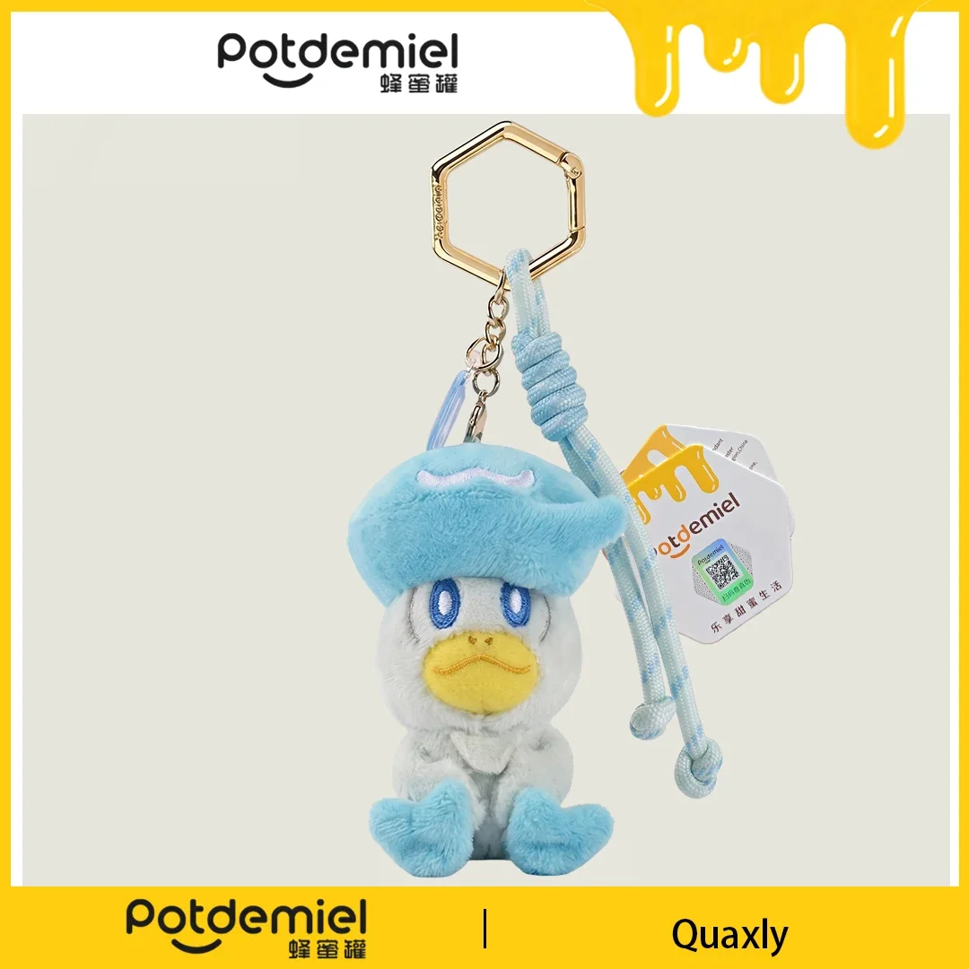 Potdemiel Pokemon Quaxly Plush Keychain Stuffed Animal Handbag Charm Anime Bag Decor Men Women Kids Gift Toy Collectible view 6