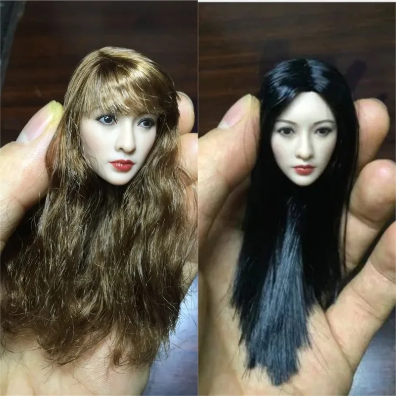 

Изготовленная на заказ 1/6 Asia Beauty Head Sculpt Similar to Liu Yan желтые волосы 2017, новая горячая распродажа, модель женской головы для 12 дюймов PH Body toys
