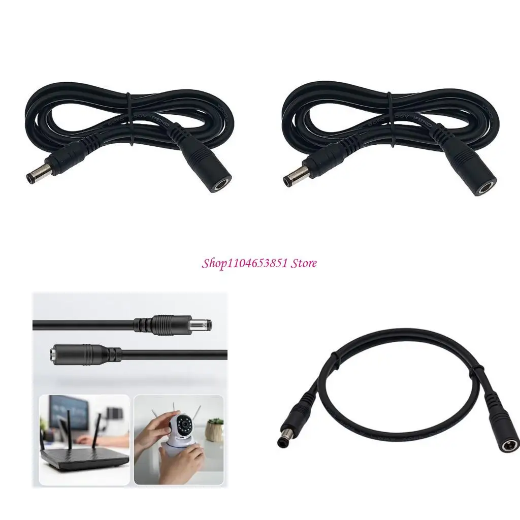 Heavy Duty DC5.5X2.1Mm Extension Wire 0.75 Square Copper Conductors Power Cable 