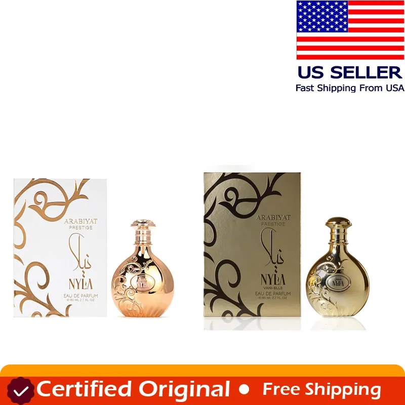 Nyla Vani-Elle Eau de Parfum, Unisex Fragrance with Vanilla and Jasmine, 2.7 fl. oz