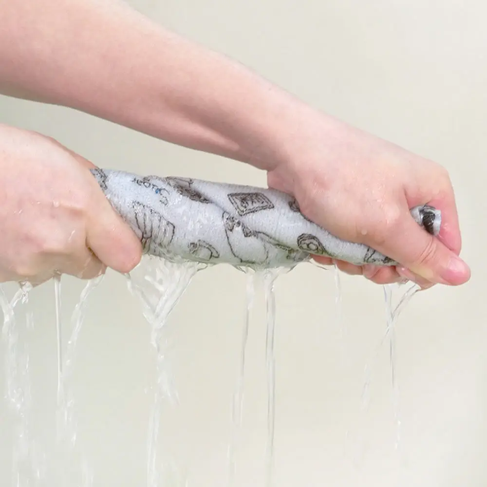 Tear Off Style Kitchen Cleaning Cloth Roll Thickened Microfiber Rag Absorbent Dish Towel For Daily Household Cleaning