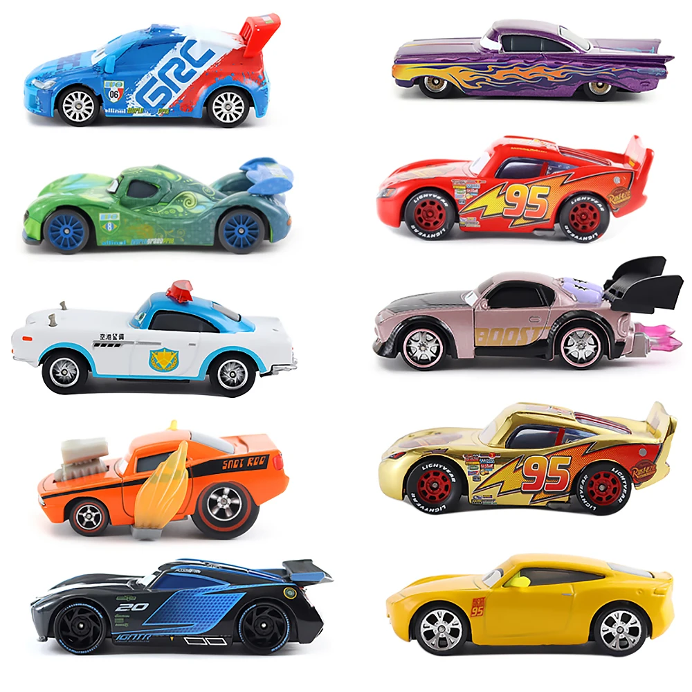 Cars 2 Cars 3 Lizzie Sarge Francesco Luigi Lightning McQueen Sally Storm Jackson Small Metal Die Cast collect Toy Christmas Gift