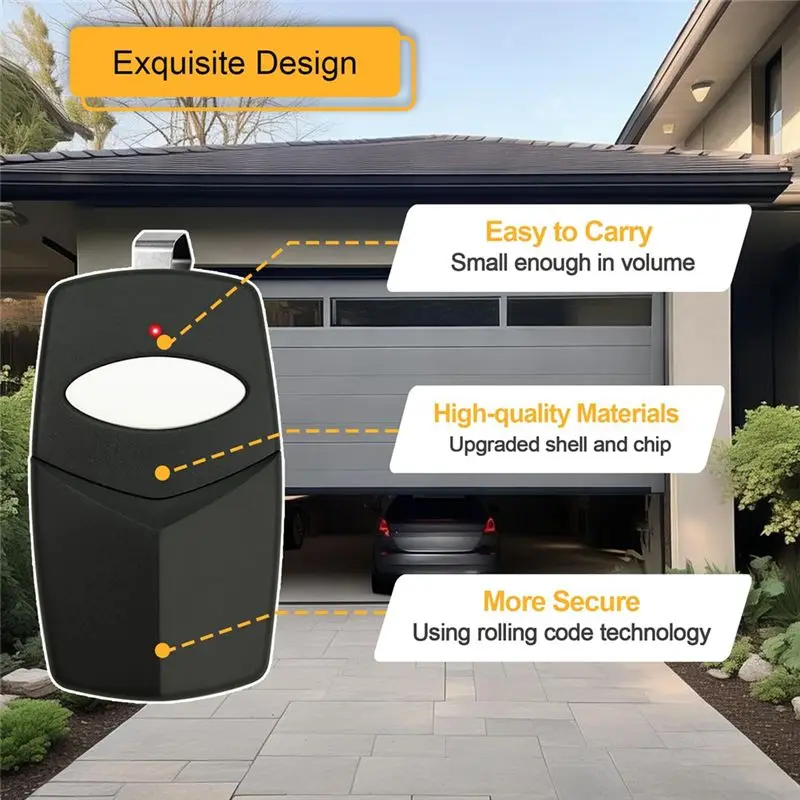 ABZZ-For Linear DTC Delta 3 Remote, 8 Dip Switch Garage Door Opener Remote,Replace DT DTA DTC DTD DT2D DNT00002A,310MHZ,3Pcs
