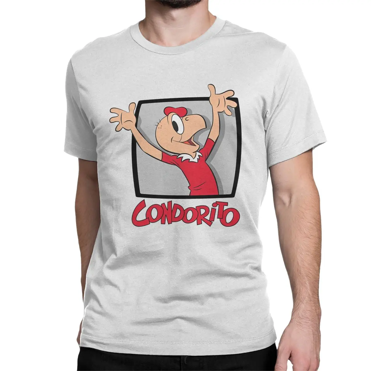 Anime Condorito T-Shirt for Men Women Cartoon Crazy Pure Cotton Tee Shirt Round Neck Short Sleeve T Shirt Gift Idea Clothes