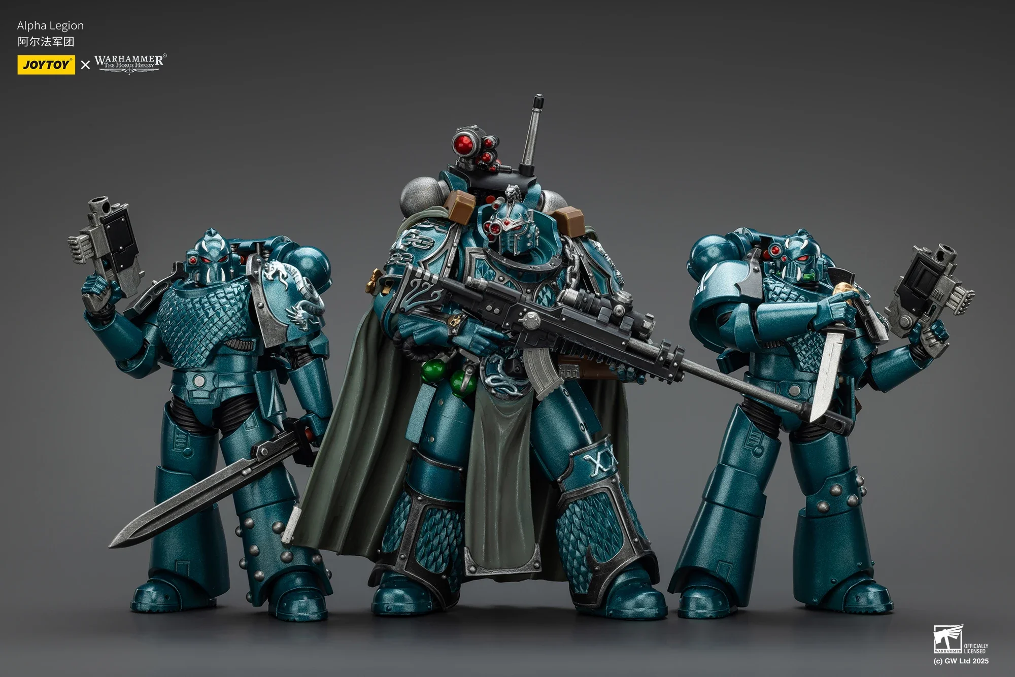 

【In Stock】JOYTOY Warhammer 40K Action Figure 1/18 Alpha Legion Headhunter Prime Model Toys