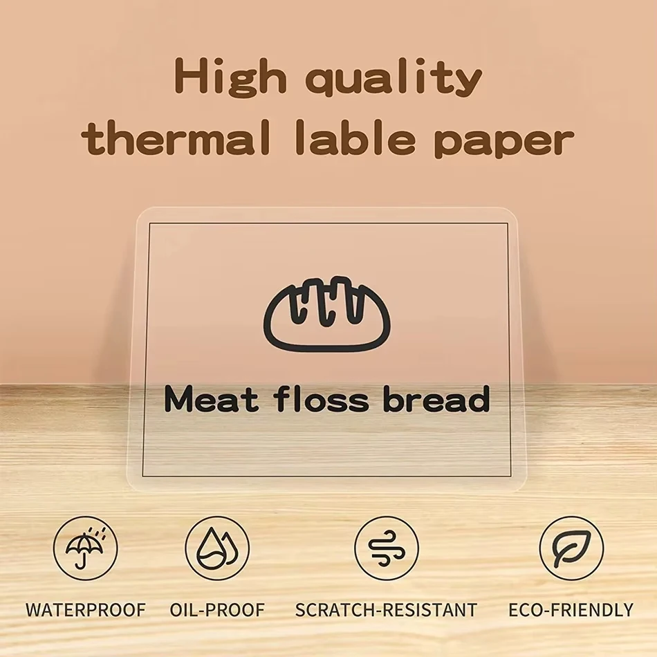 Niimbot B1 تسمية شفافة طابعة صغيرة محمولة 30-50mmThermal ورقة لاصقة تسميات للطابعة B21/B3S/B203 Niimbot