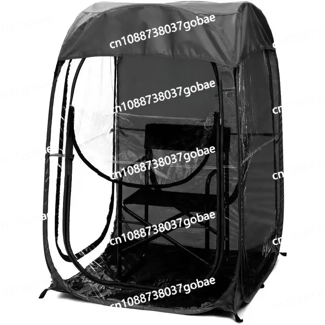Outdoor Fishing Single Canopy Rainproof Quick Opening Automatic 210D Oxford Cloth with 12 Wire Support PVC Tent for Camping