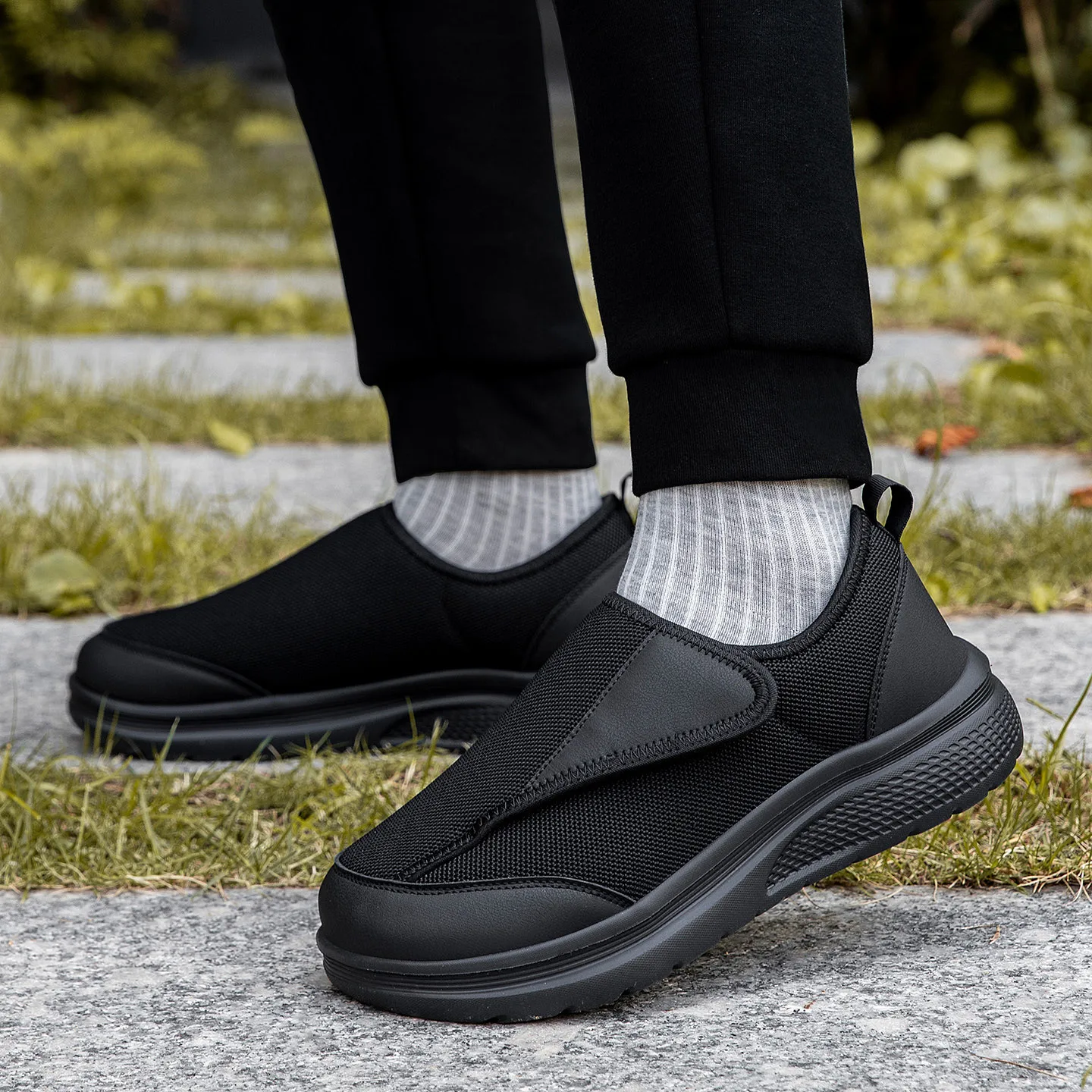 New Wide Toe Men Barefoot Shoes Orthopedics Wide Feet Swollen Shoes Comfortable Diabetic Shoes Walking Shoes Men's Shoes