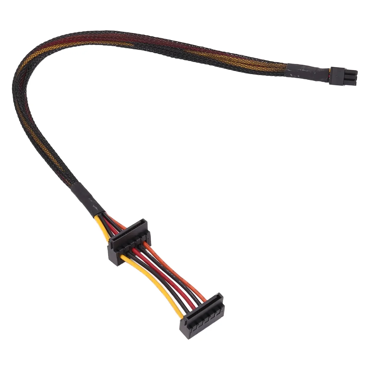 New HDD SATA Power Cable Right-Angle SATA 15 Pin X2 to Mini 6 Pin ATX Adapter for Dell Inspiron 3653 3650 Series Compatible