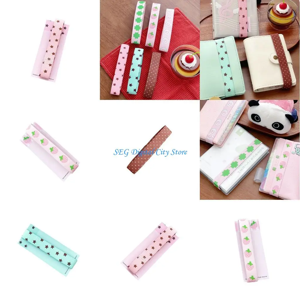 U75B Nylon Elastische Band Notebook Verschluss Strap Sammelalbum Bindung Strap Für Studenten Büro Arbeiter Journal Zubehör