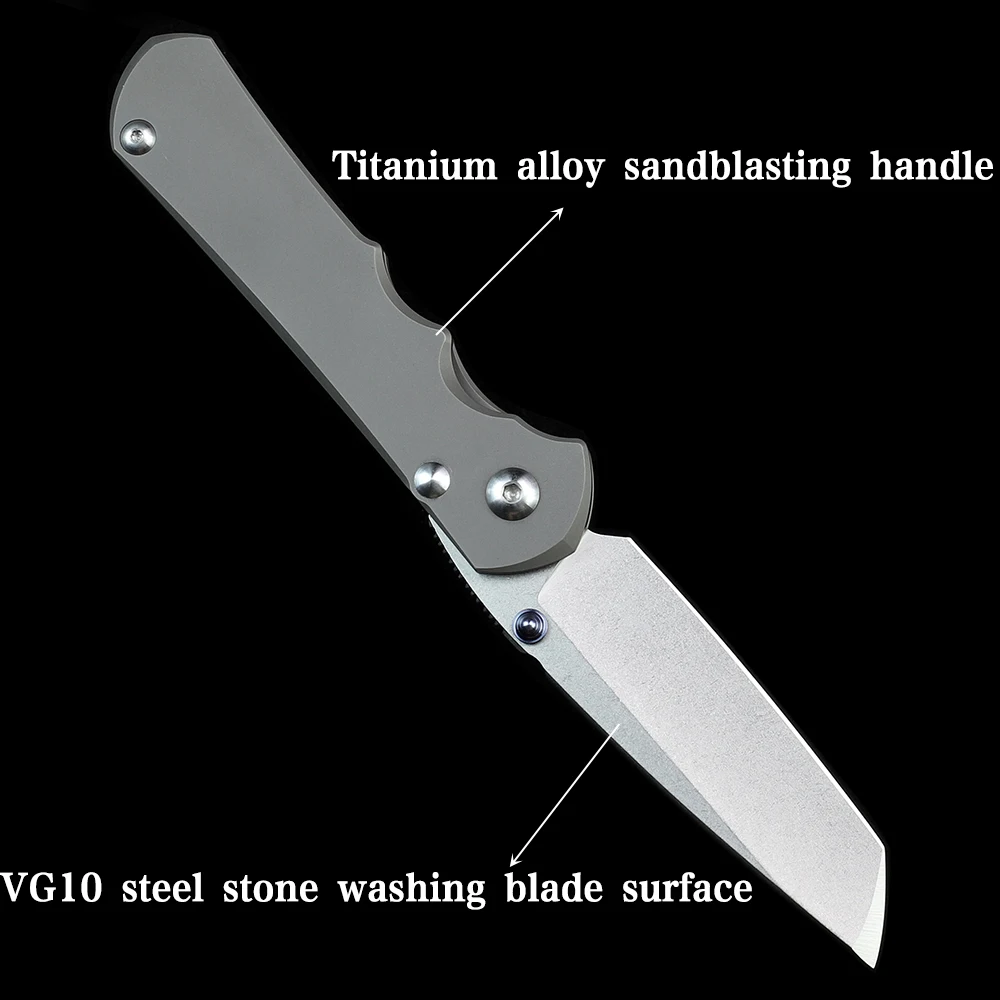 Knife Green Thorn Knives Inkosi T Blade VG10 Steel Titanium Alloy Tactical Knife Outdoor Camping Hunting Survival Folding Knife