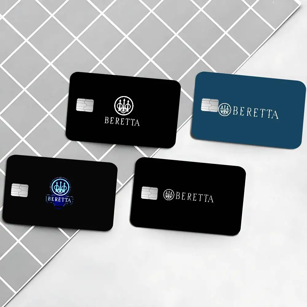 G-Gun BerettaS LOGO Credit Card Skin Stickers for VISA Bank Card Transportation Card Waterproof Sticker Anti-scratch Women Gift