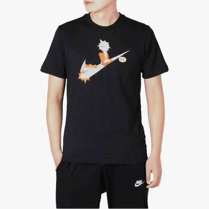 

Аутентичная летняя мужская футболка Nike с принтом, дышащая, для фитнеса, спорта и отдыха, с коротким рукавом DH0057-010