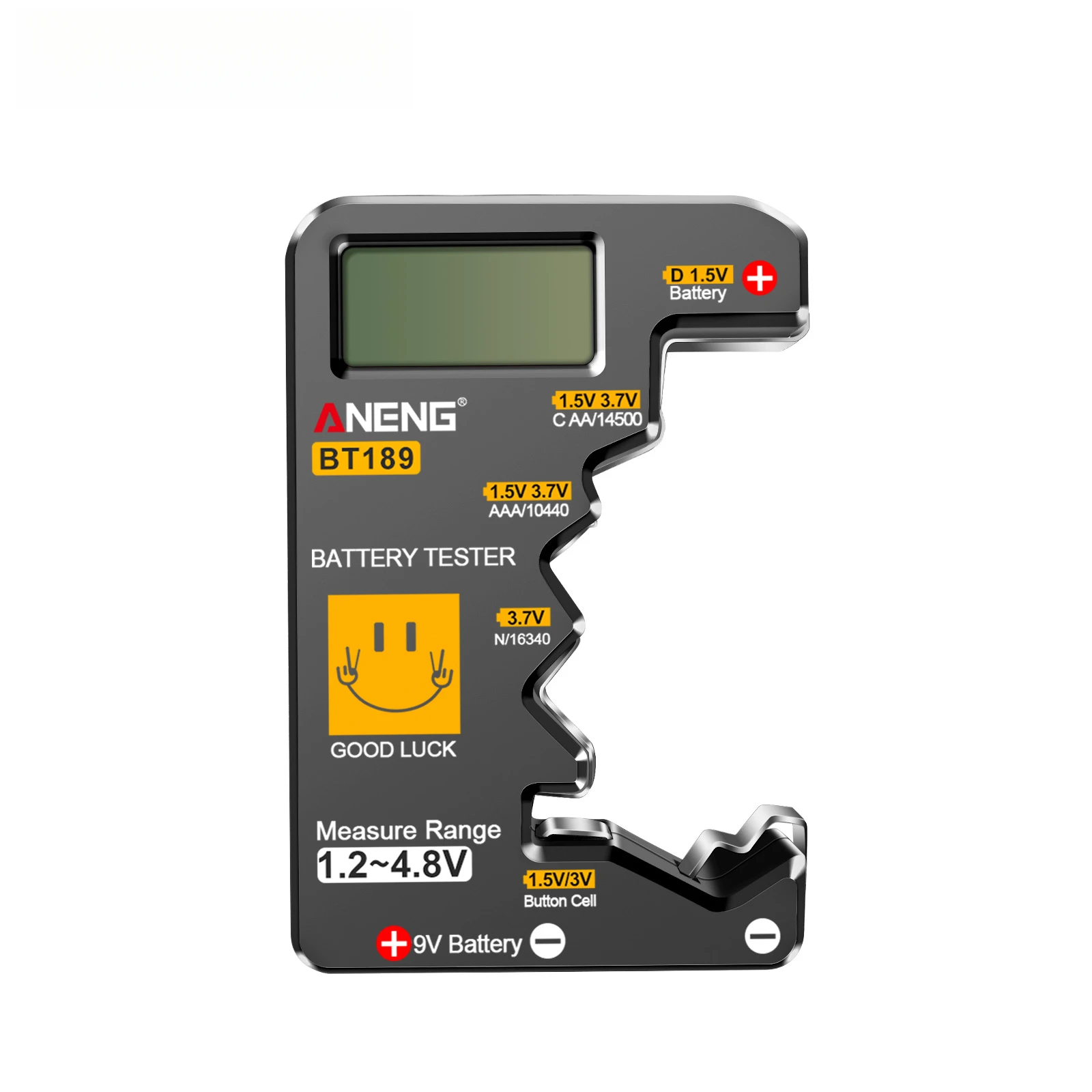 

ANENG Button Cell Battery Tester 9V N D C AA AAA Universal Household LCD Display Battery Tester Power Bank Detectors Tools BT189