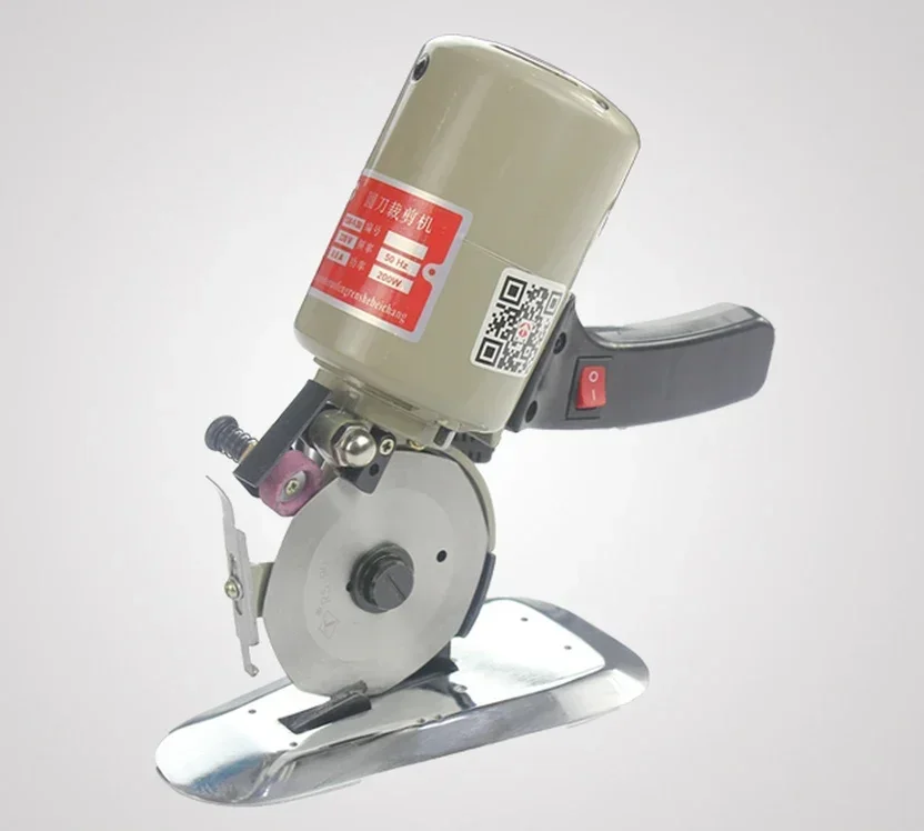 Fast Delivery 90mm  Blade Electric Round Knife Cloth Cutter Fabric Cutting Machine 110V/ 220V 200W Round Knife Cutting Machine