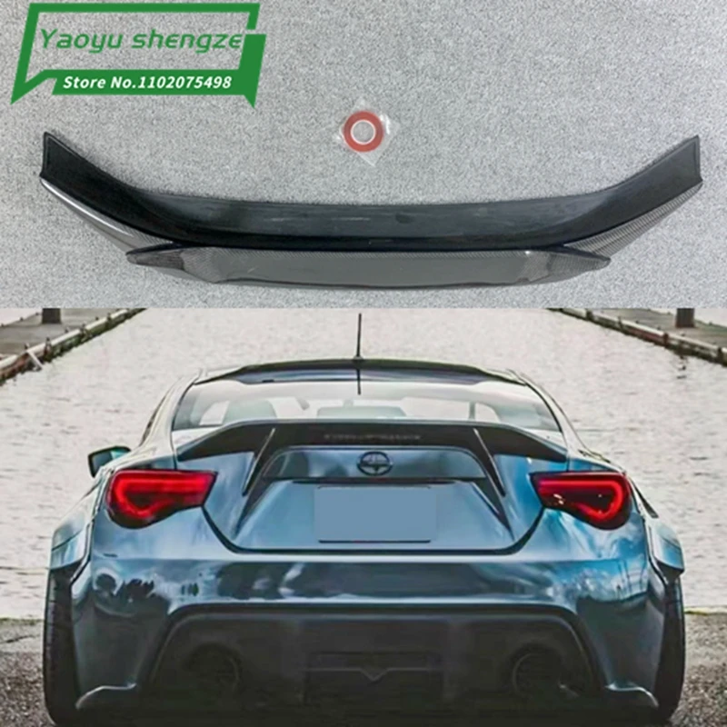 Real Carbon Fiber Car Rear Wing Trunk Lip Spoiler For Toyota GT86 Subaru BRZ Scion FR-S 2013 14 15 16 17 18 2019