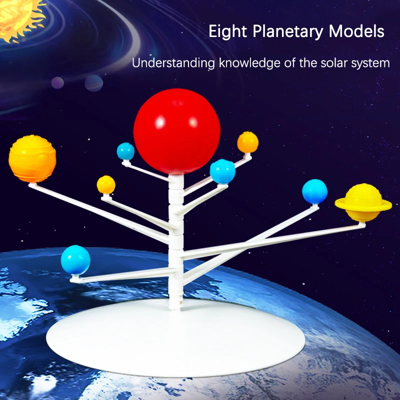 Plastic Cosmic Planet Prop Simulation Solar System Earth Globe Eight Planetary Model Figures Teaching Science Educational Toy