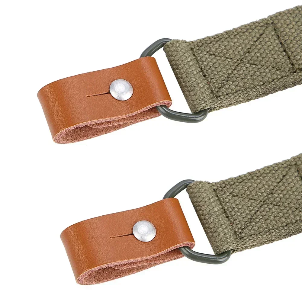 Verstellbarer Gürtel Outdoor Survival Original Gewehrriemen Airsoft Jagd Schießsport Leder Zweipunkt-AK-Gewehrriemen Jagdzubehör – Detail 6