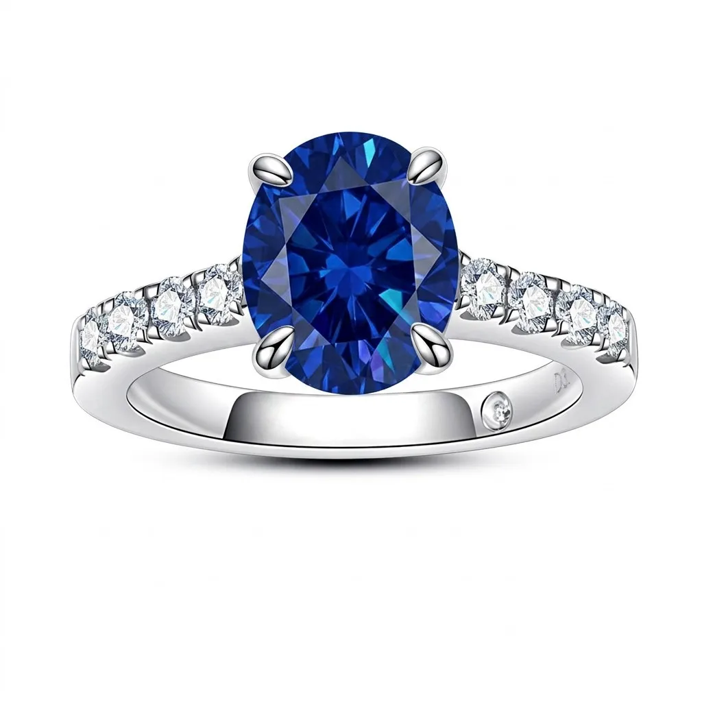 MUSHAN Custom Jewelry 925 Sterling Silver Ring Band 3 ct Lab Grown Gemstones Ruby Emerald Sapphire Sunflower Rings Jewelry